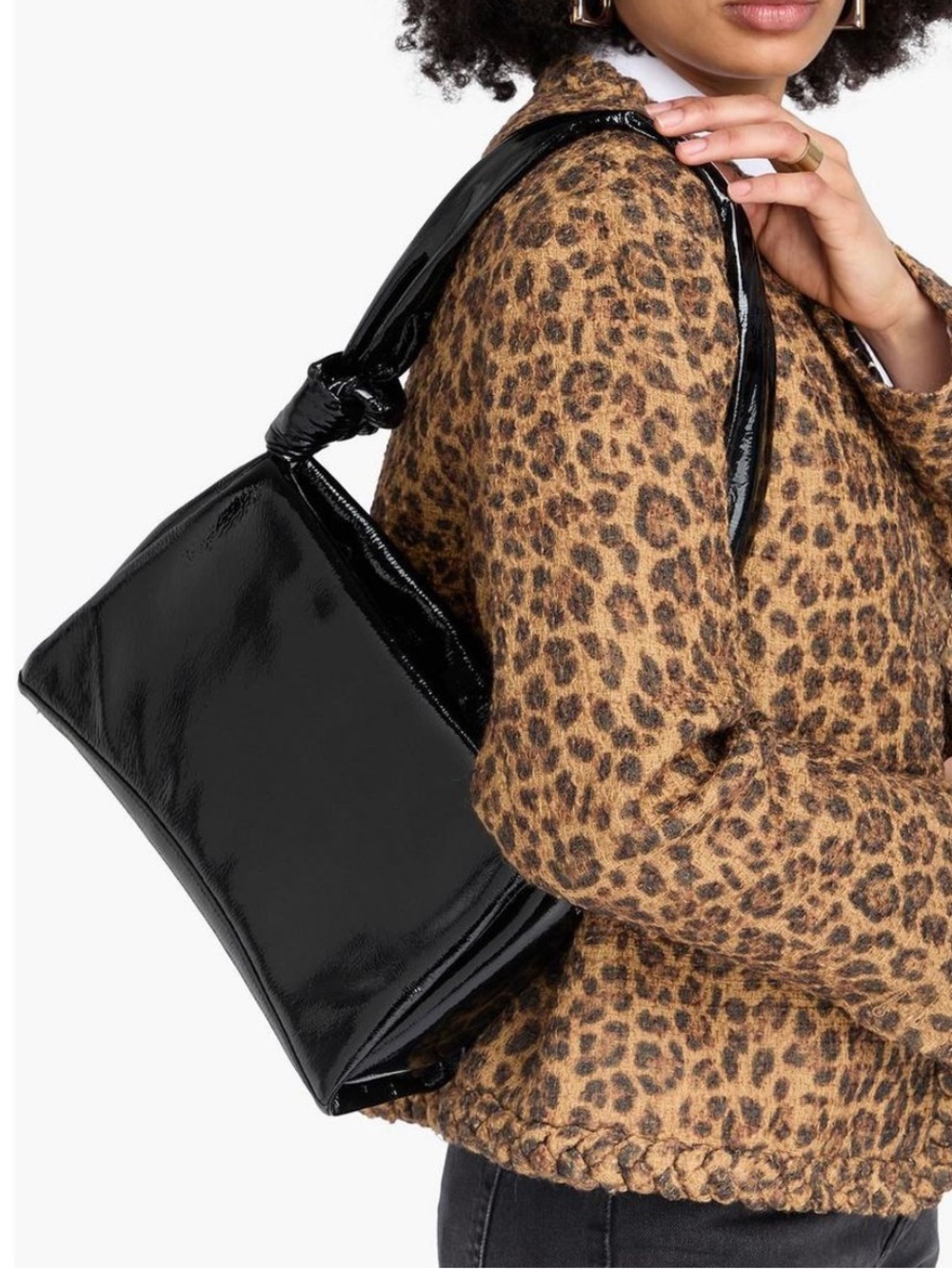 Staud Lisbett Black Shoulder Bag - Picture 2 of 8